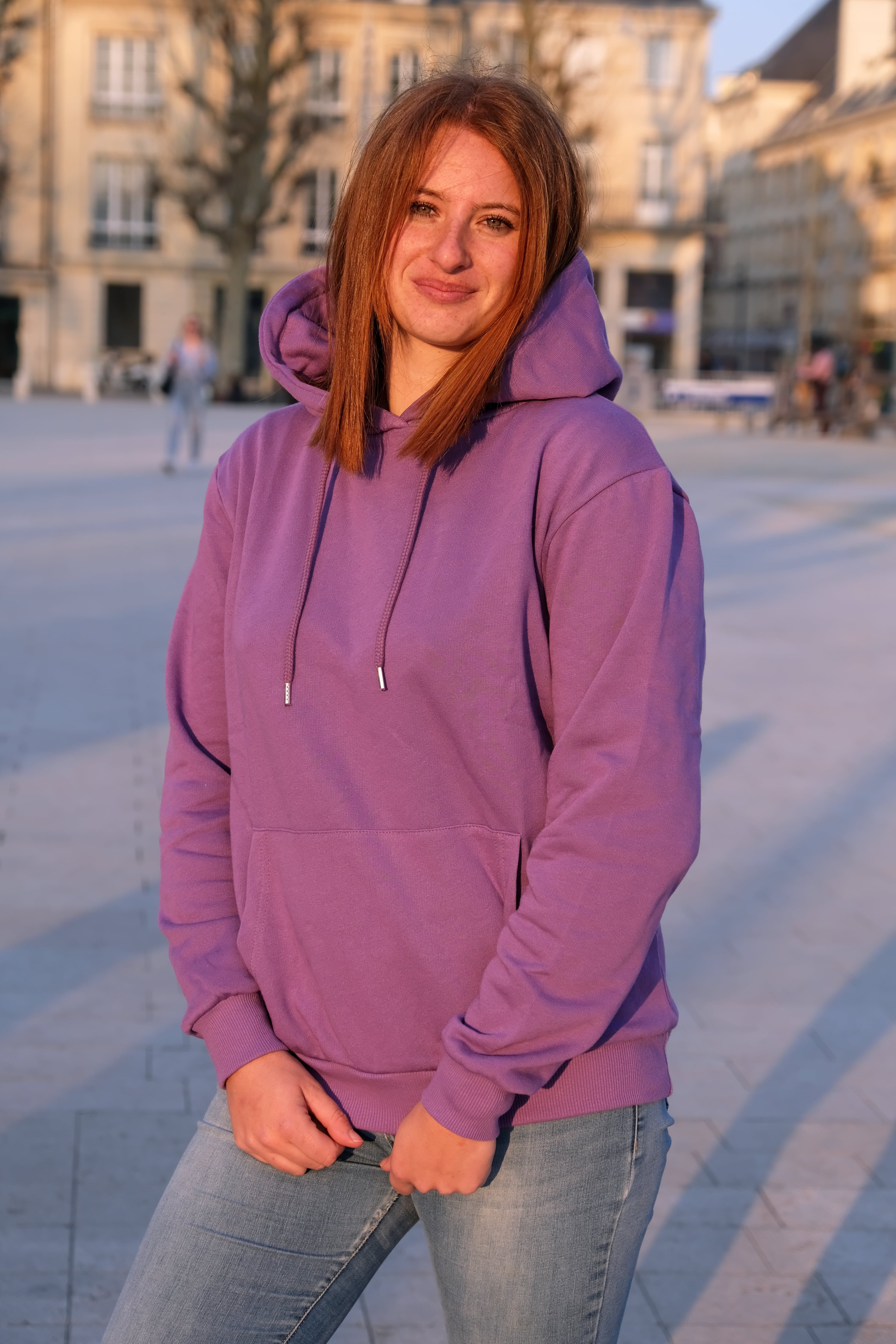 Pull Hoodie Femme Cotton Ridge Violet – Taille S – Université De Leeds – Occasion TB état